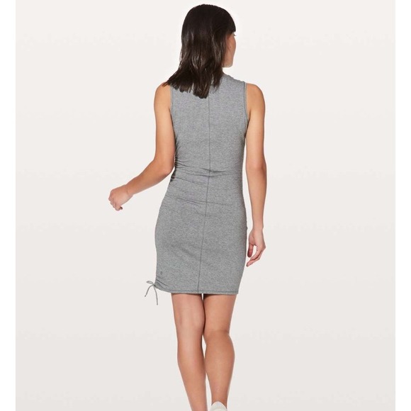Lululemon Cinch It Dress Heathered Medium Grey - Picture 3 of 9